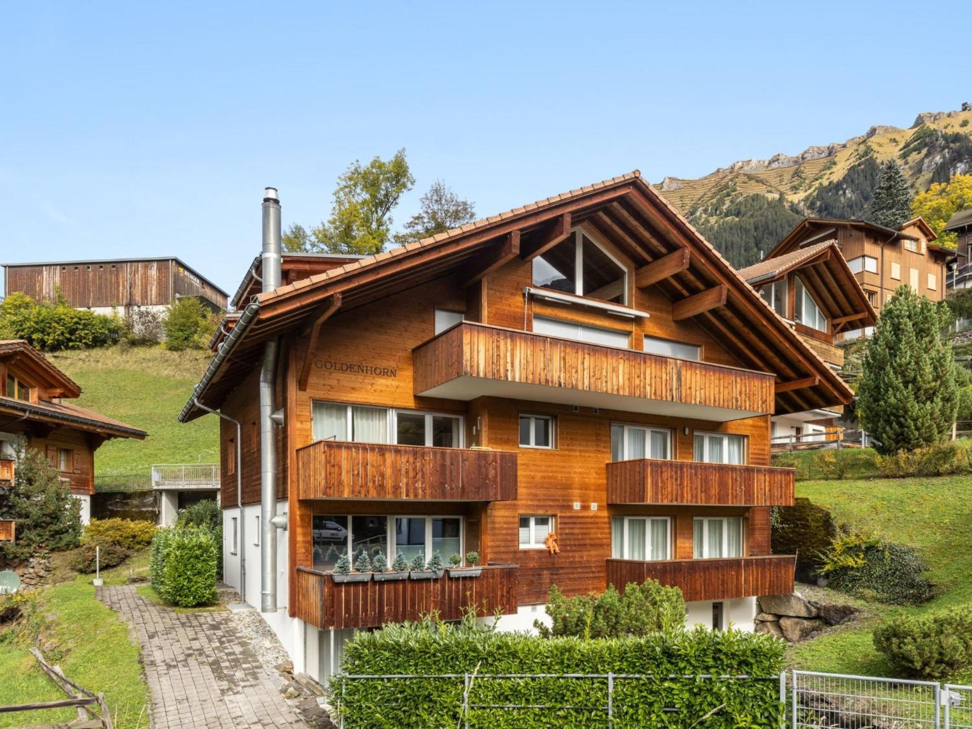 Apartment Goldenhorn Apt-F By Interhome Wengen Bagian luar foto