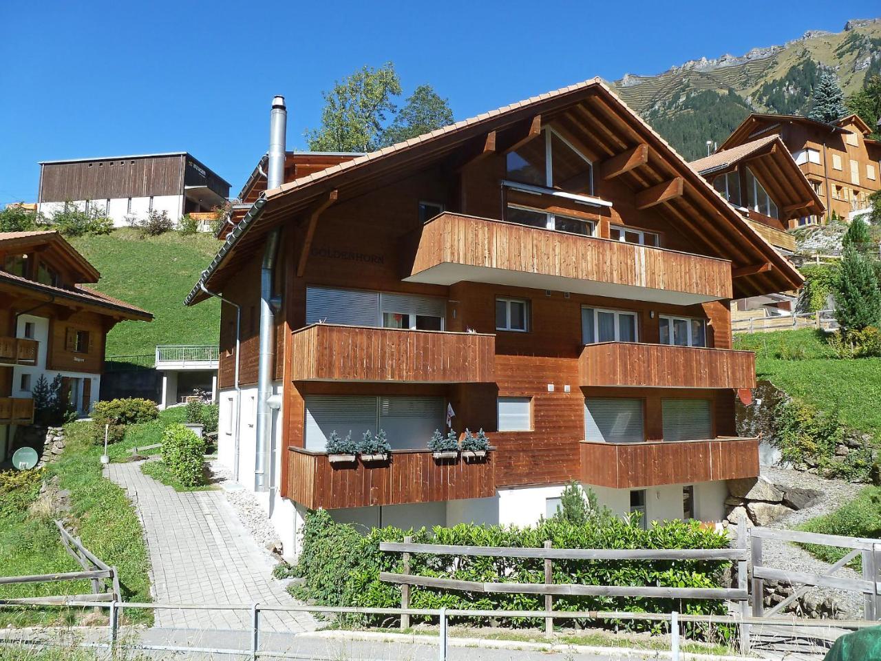 Apartment Goldenhorn Apt-F By Interhome Wengen Bagian luar foto